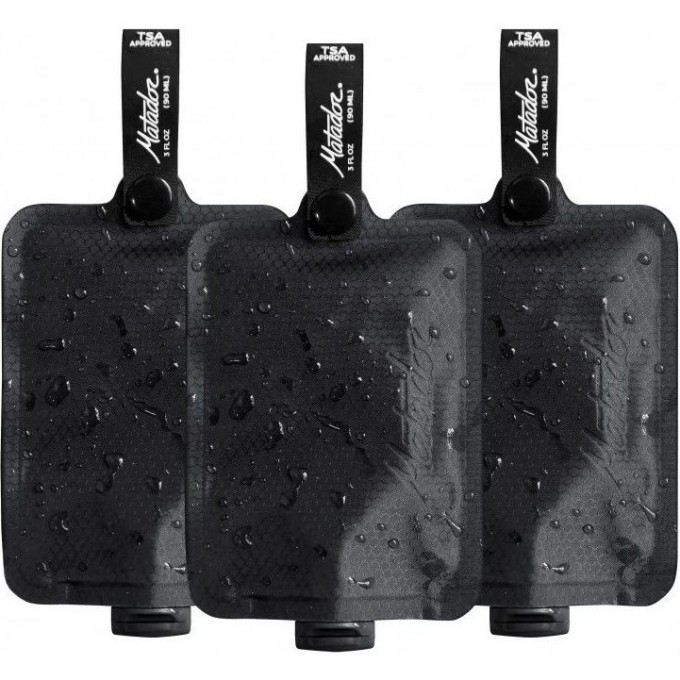 Набор флаконов MATADOR FlatPak Toiletry Bottle 90ml черный MATFPB3001B Набор флаконов MATADOR FlatPak Toiletry Bottle 90ml черный MATFPB3001B